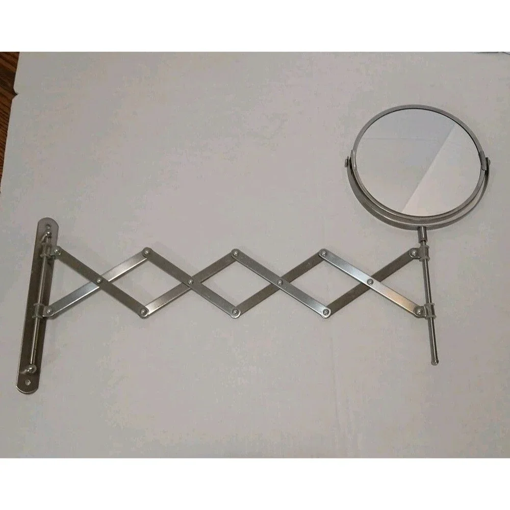 VTG Stainless Steel Accordion Style 2-sided Mirror Expands To 22